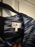 Milly Print Blue White Cocktail Dress Size 4 - photo 3