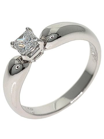 Van Cleef & Arpels Van Cleef &amp; Arpels Square Princess Cut Diamond Ring, Platinum PT950, Women's Ring (view 2)