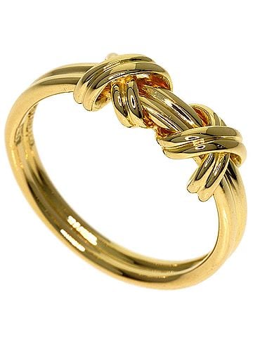 Tiffany & Co. Tiffany &amp; Co. Double Signature Ring, 18K Yellow Gold, Women's. (view 1)