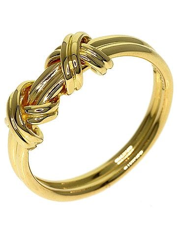 Tiffany & Co. Tiffany &amp; Co. Double Signature Ring, 18K Yellow Gold, Women's. (view 2)