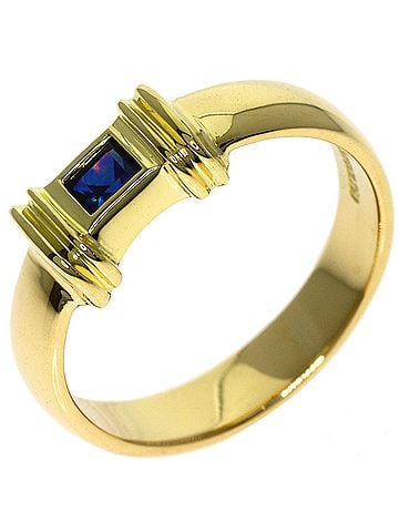 Tiffany & Co. Tiffany &amp; Co. Stacking Sapphire Ring, 18K Yellow Gold, Women's. (view 2)