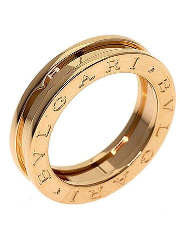 Bvlgari BVLGARI B-zero1 1-band #50 Ring, 18K Pink Gold, Women's. (view 2)