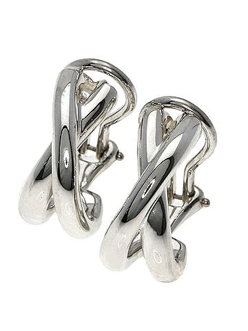 Tiffany & Co. Tiffany &amp; Co. Paloma Picasso Cross Earrings, Silver, Women's. (view 1)