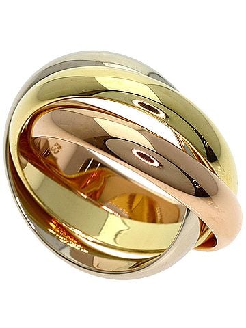 Cartier Cartier Trinity #55 Ring - 18K Yellow Gold/18K Pink White Gold Women's CARTIER (view 1)