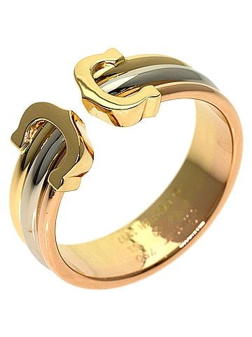 Cartier Cartier 2C Ring SM #51 - 18K Yellow Gold/18K Pink White Gold Women's CARTIER (view 2)