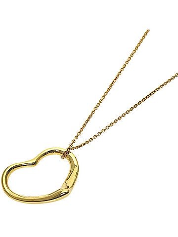 Tiffany & Co. Tiffany &amp; Co. Open Heart Necklace, 18K Yellow Gold, Women's. (view 1)