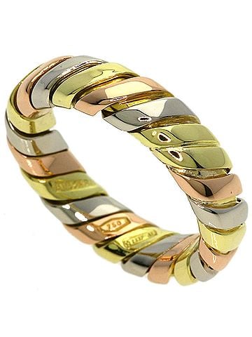 Bvlgari Bulgari Tubogas Ring, 18K Yellow Gold/18KWG, Women's, BVLGARI (view 1)