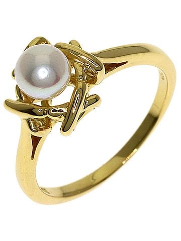 Tiffany & Co. Tiffany &amp; Co. Kiss Around Pearl Ring, 18K Yellow Gold, for Women. (view 2)