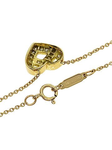 Tiffany & Co. Tiffany &amp; Co. Heart Diamond Necklace, 18K Yellow Gold, Women's. (view 2)