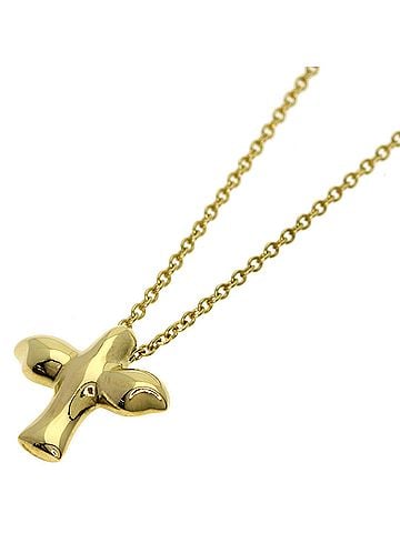 Tiffany & Co. Tiffany &amp; Co. Bird Cross Necklace, 18K Yellow Gold, Women's. (view 1)