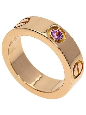 Cartier Cartier Love Ring, 1P Sapphire, 18K Pink Gold, Women's CARTIER (view 1)