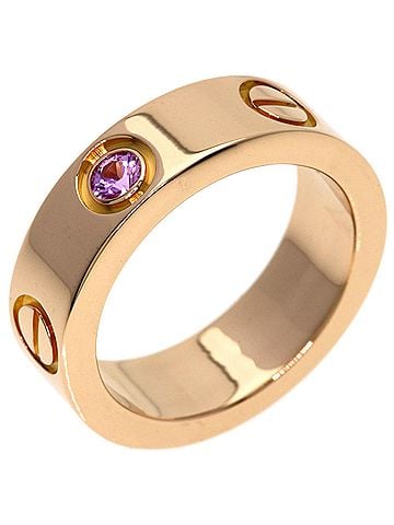 Cartier Cartier Love Ring, 1P Sapphire, 18K Pink Gold, Women's CARTIER (view 2)