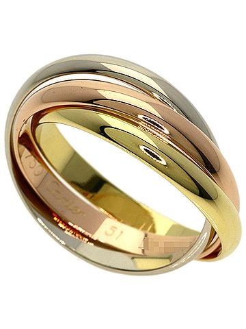 Cartier Cartier Trinity SM #51 Ring, 18K Yellow Gold/18KWG, Women's, CARTIER (view 1)