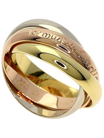 Cartier Cartier Trinity #52 Ring - 18K Yellow Gold/18K Pink White Gold Women's CARTIER (view 1)