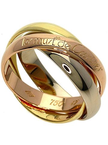 Cartier Cartier Trinity #47 Ring, 18K Yellow Gold/18KWG, Women's, CARTIER (view 1)