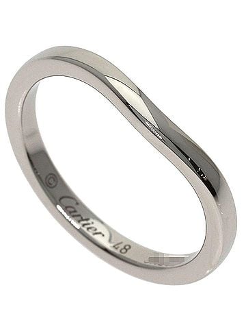 Cartier Cartier Ballerina Wedding Ring #48, Platinum PT950, Women's. (view 1)