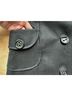 Tulle 60% Wool 40% Viscose 100% Polyester Solid Black Coat Size M - photo 8