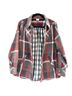 CAbi Plaid Gray Red White Button-Down Shirt Size L - photo 1