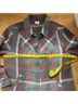 CAbi Plaid Gray Red White Button-Down Shirt Size L - photo 8