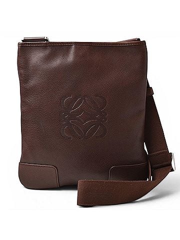 Loewe Loewe shoulder bag, LOEWE Anagram calfskin, brown, men's. (view 1)