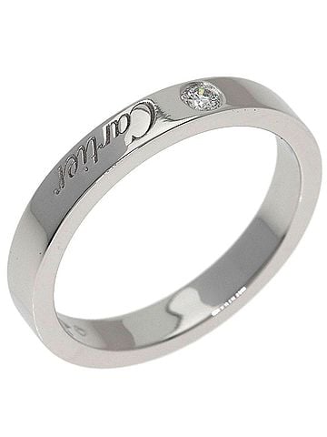 Cartier Cartier C de Diamond Ring #51 Platinum PT950 Women's CARTIER (view 2)