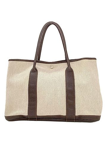 Hermès Hermes Garden Party PM Marron Silver Hardware Handbag Toile H/Buffle Women's HERMES (view 1)