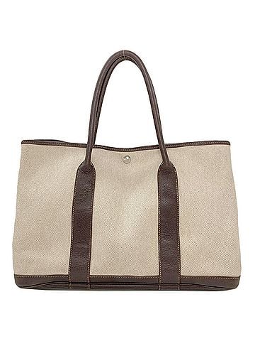 Hermès Hermes Garden Party PM Marron Silver Hardware Handbag Toile H/Buffle Women's HERMES (view 2)