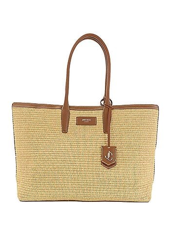 Jimmy Choo Jimmy Choo Logo Tote Bag Raffia/Leather Women's (view 1)