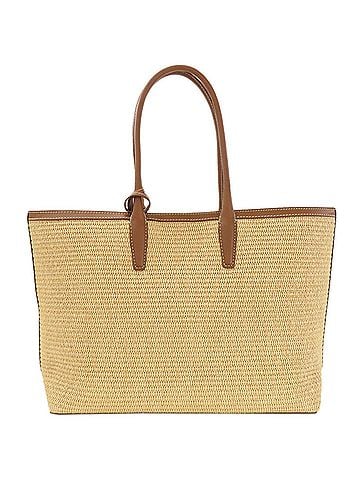 Jimmy Choo Jimmy Choo Logo Tote Bag Raffia/Leather Women's (view 2)