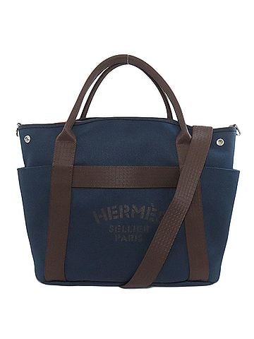 Hermès Hermes Sac de Pansage Graime Tote Bag, Canvas, Women's HERMES (view 1)