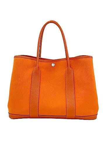 Hermès Hermes Garden Party PM Tote Bag with Silver Hardware, Toile Officier, Women's (view 1)