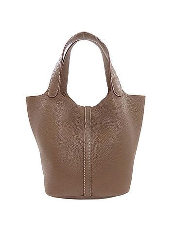 Hermès Hermès Picotin Lock MM Etoupe Handbag with Silver Hardware, Taurillon, Women's, HERMES (view 2)