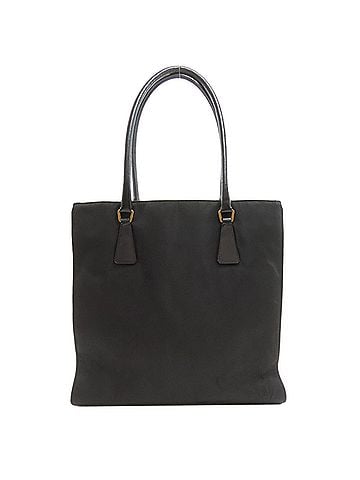 Prada Prada logo hardware tote bag, nylon, women's. PRADA (view 2)