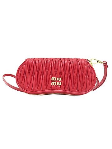 Miu Miu Miu Miu Miu Matelassé Accessory Pouch Leather Women's MIUMIU (view 1)