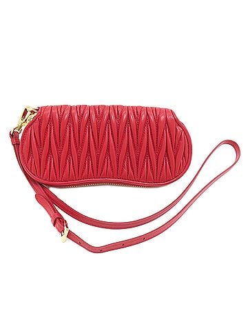 Miu Miu Miu Miu Miu Matelassé Accessory Pouch Leather Women's MIUMIU (view 2)