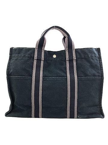 Hermès Hermes Sac Fourre-Tout MM Silver Hardware Handbag Canvas Women's HERMES (view 1)