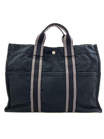 Hermès Hermes Sac Fourre-Tout MM Silver Hardware Handbag Canvas Women's HERMES (view 2)