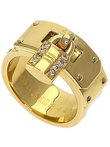Hermès Hermes Cadena Diamond Ring #48 18K Yellow Gold Women's HERMES (view 1)