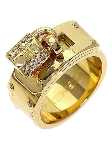 Hermès Hermes Cadena Diamond Ring #48 18K Yellow Gold Women's HERMES (view 2)