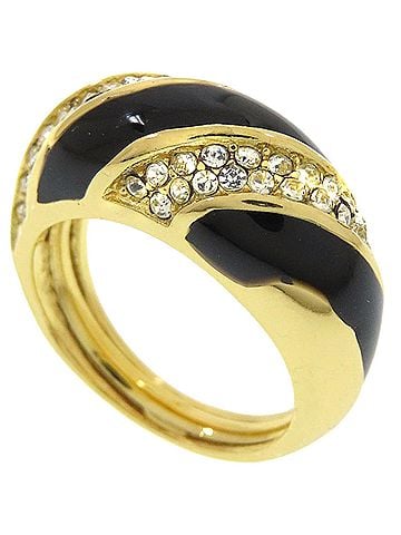 Christian Dior Christian Dior Rhinestone Ring - Metal Women's (view 1)