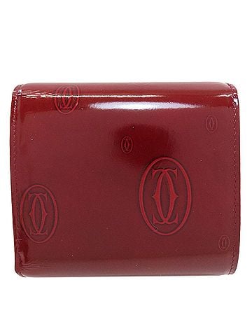Cartier Cartier Happy Birthday Tri-fold Wallet, Patent Leather, Women's, CARTIER (view 2)