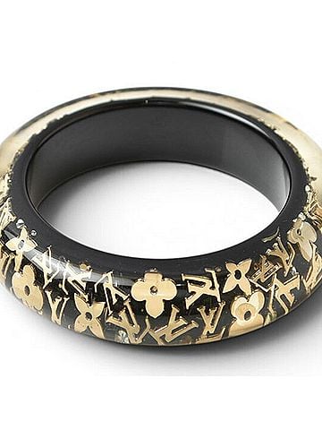 Louis Vuitton Louis Vuitton Bangle Bracelet LOUIS VUITTON Inclusion GM M66254 Black Gold Women's (view 2)