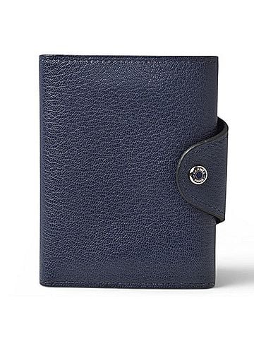 Hermès Hermes Card Case Coin Purse Mini Wallet HERMES Iliade Compact B Stamp Blue Nuit (view 2)