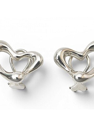 Tiffany & Co. Tiffany &amp; Co. Elsa Peretti Heart Earrings, SV925 Silver, Women's. (view 1)