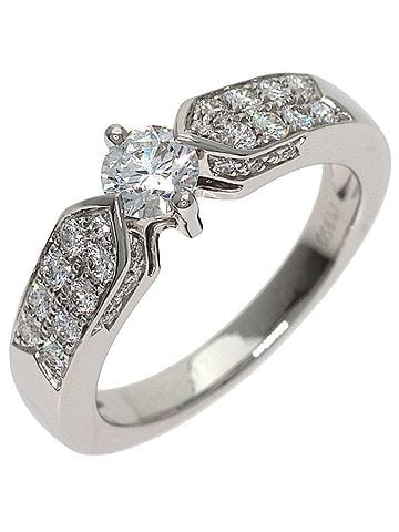 Chaumet Chaumet Plume de Diamond Ring, Platinum PT950, Women's. (view 2)