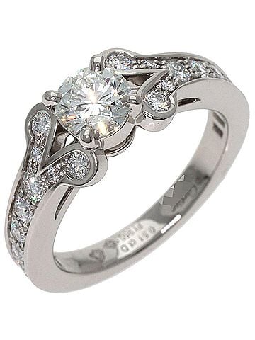 Cartier Cartier Ballerina Diamond Ring #46, Platinum PT950, Women's, CARTIER (view 2)