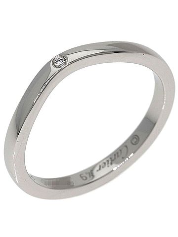 Cartier Cartier Ballerina Wedding 3-Diamond Ring, Platinum PT950, Women's. (view 2)