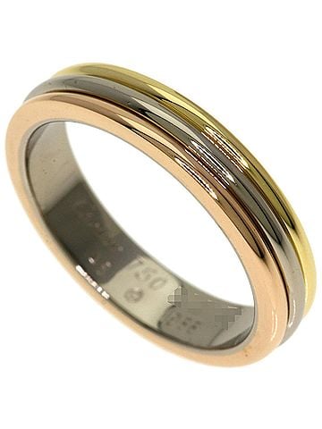 Cartier Cartier Three-Color Ring #48, 18K Yellow Gold/18K White Pink Gold, Women's. (view 1)