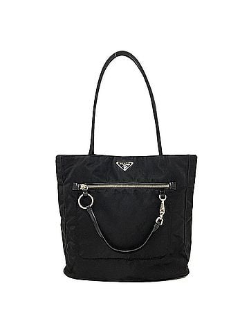 Prada Prada logo hardware handbag, nylon, women's. PRADA (view 1)