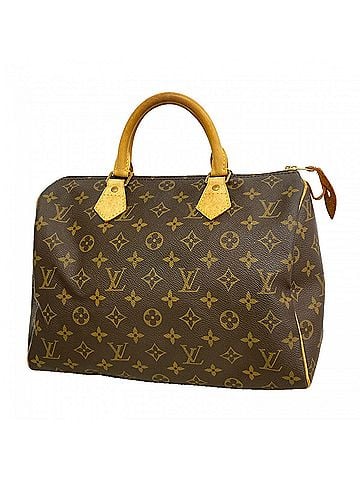 Louis Vuitton Louis Vuitton Monogram Speedy 30 Handbag M41108 Brown Women's (view 1)